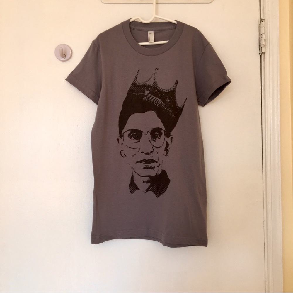 RBG shirt printed on American apparel crew neck